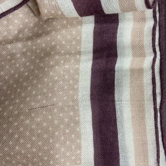 NWT Authentic Loro Piana Cashmere Silk Square Scarf Polka Dot - Picture 14 of 16